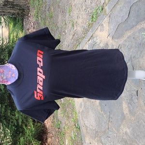 Snap on t shirt black small